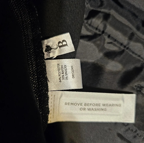 Ann Taylor Loft Julie Dress Pants Women's Size 8 Gray Black Wide Leg Mid Rise - Picture 6 of 6